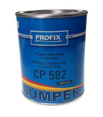 Структурная краска для бамперов CP 582 Profix, чорная 1л